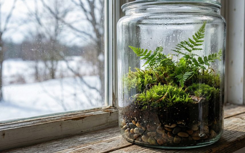 Автономна екосистема на підвіконні: чому варто зайнятися вирощуванням рослин у банках цієї зими