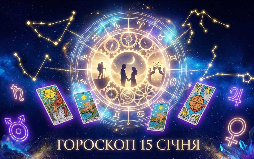 Зірковий розклад на 15 січня: кому Всесвіт готує фінансовий прорив, а кому — доленосні зустрічі