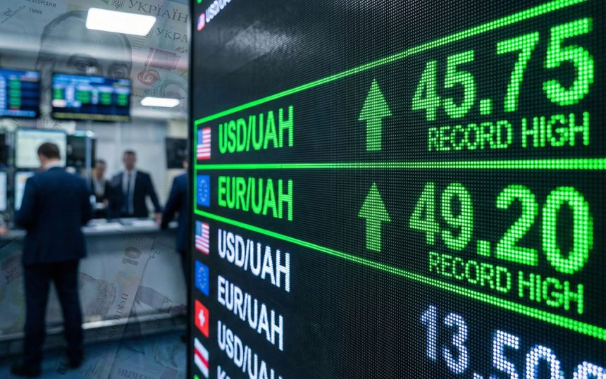 Гривня відступає: аналіз нових історичних рекордів курсу долара та євро 8 січня