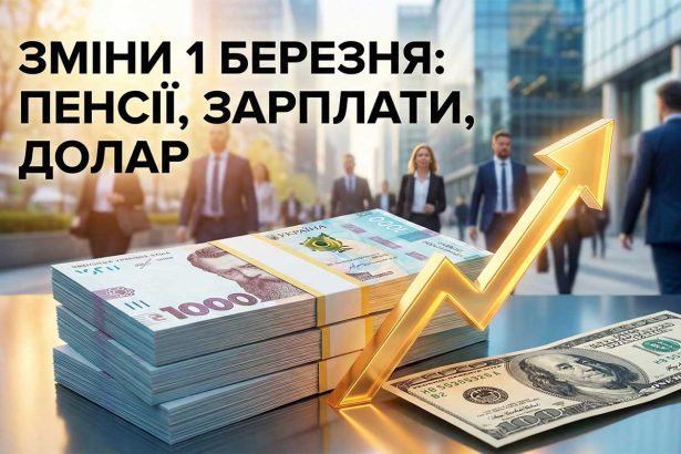 Масштабні зміни в Україні від 1 березня 2026 року: що буде з пенсіями, зарплатами та курсом валют