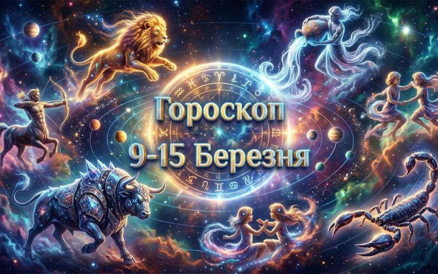 Гороскоп на тиждень 9-15 березня 2026 року: Астрологічний прогноз трансформацій та стратегічного планування