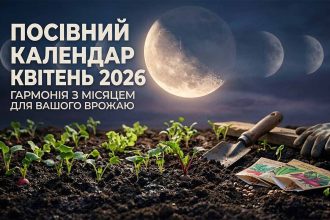 Місячний посівний календар на квітень 2026 року: як фази Місяця визначають успіх весняної посівної