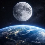 Місяць віддаляється від Землі: що це змінює для доби та океанів