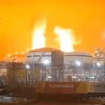 Усть-Луга палає після удару дронів — що відомо про пожежу в порту