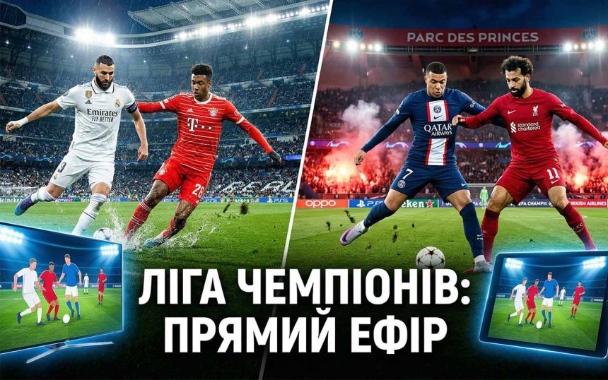 Реал – Баварія та ПСЖ – Ліверпуль: де дивитися онлайн, прямий ефір та трансляція 1/4 фіналу Ліги чемпіонів