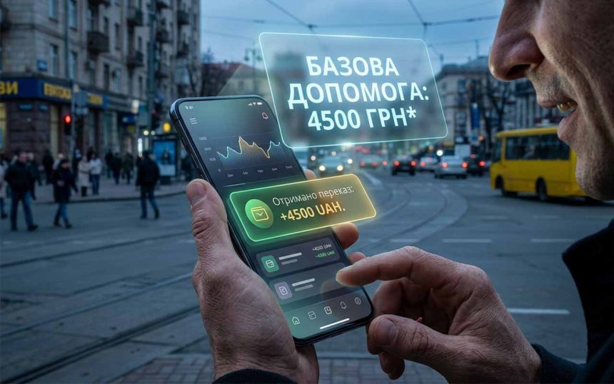 Базова соціальна допомога: як оформити 4500 гривень через Дію