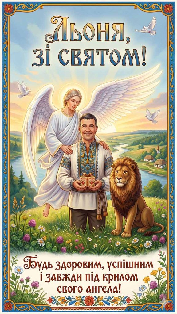 Льоня, зі святом! Будь здоровим, успішним і завжди під крилом свого ангела!