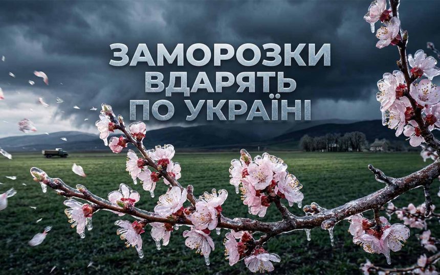 Квітнева аномалія: холодний фронт несе в Україну заморозки, шквальний вітер та мокрий сніг
