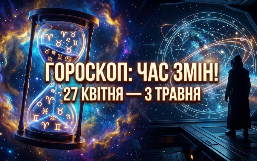 Злам епох та енергія оновлення: Великий гороскоп на тиждень 27 квітня – 3 травня 2026 року