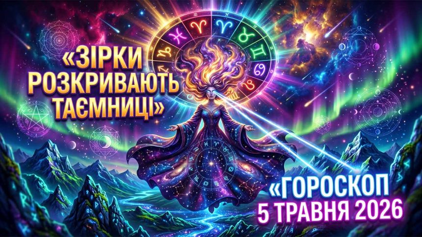 Гороскоп на 5 травня 2026 року: Місяць у Водолії відчиняє портал змін — містичний прогноз для всіх 12 знаків зодіаку