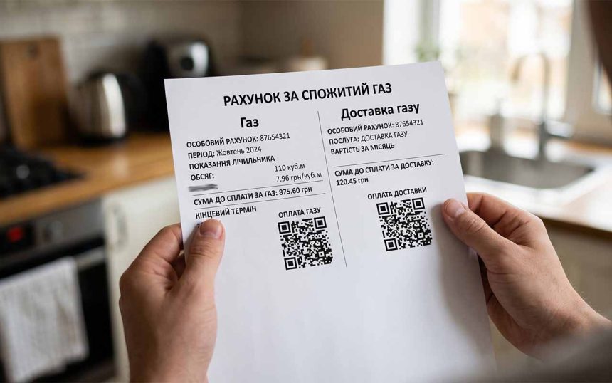 Як працює новий формат рахунків за газ в Україні та що зміниться для споживачів