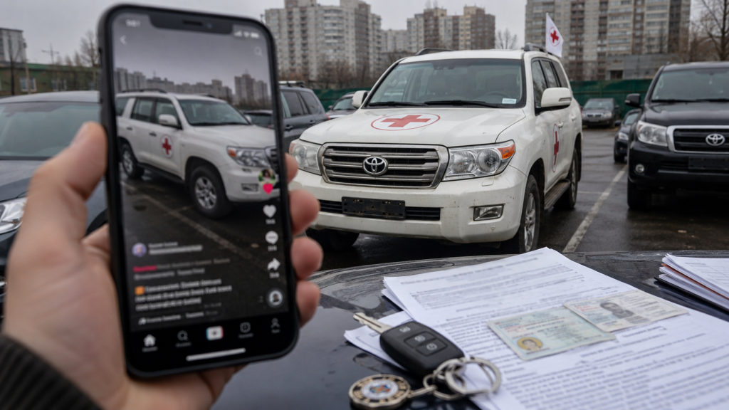 Продаж гуманітарних авто через TikTok у Києві: 25-річному чоловіку оголосили підозру