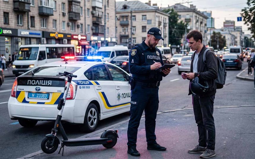 Штрафи за електросамокати: за що конфіскують та відправлять на виправні роботи