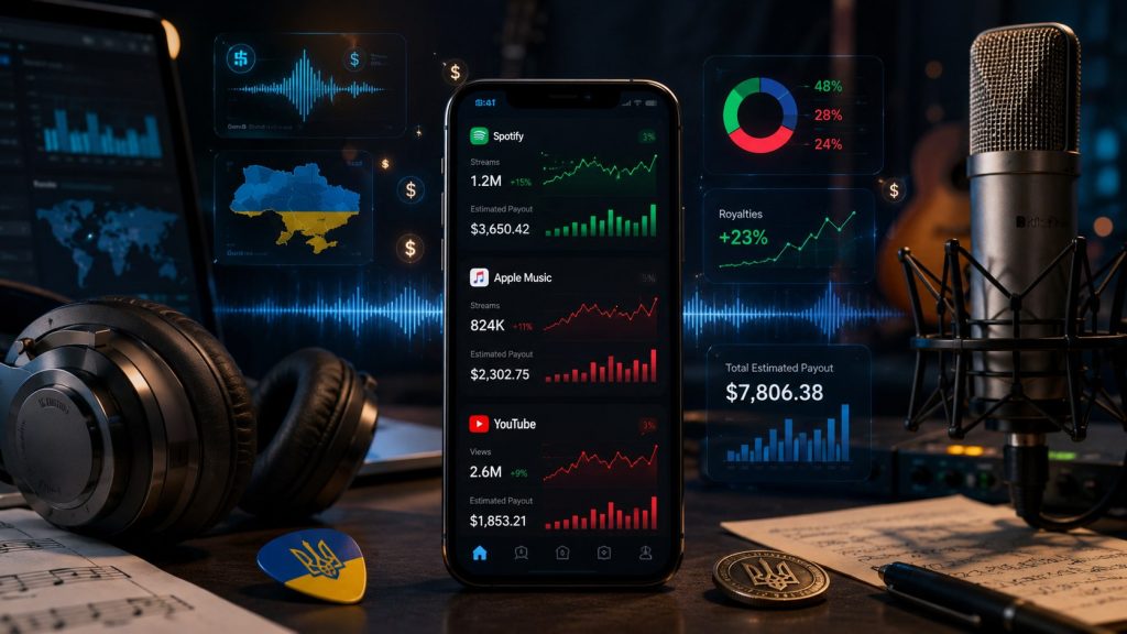 Як українські музиканти заробляють на стримінгах: виплати Spotify, Apple Music і YouTube