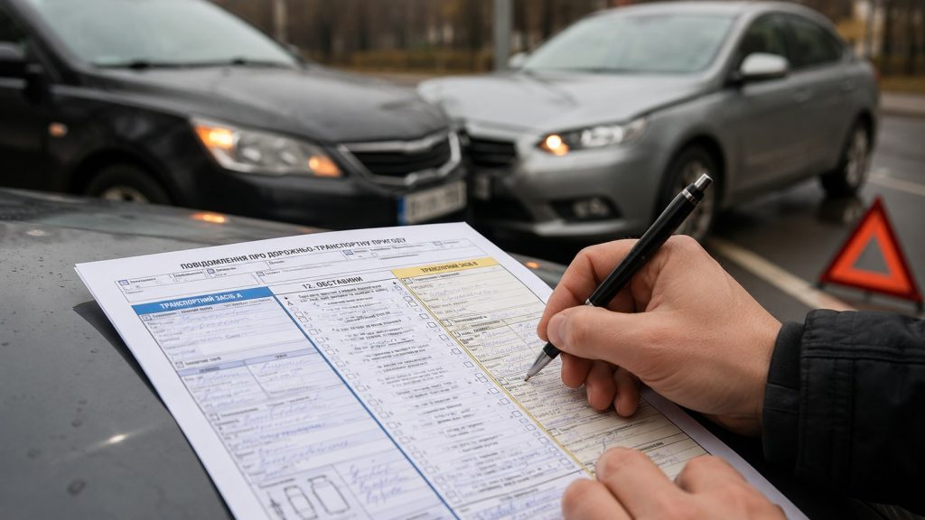 Як оформити європротокол у 2026 році без поліції: умови, заява та помилки водіїв