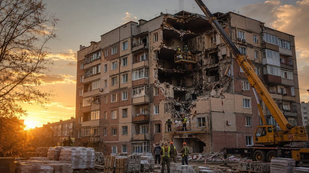 Уряд виділив 175 млн грн на відновлення восьми пошкоджених будинків у Дніпрі