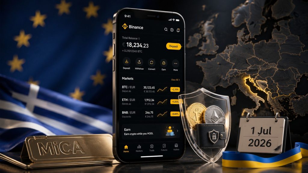 Чому Binance ризикує обмежити роботу в ЄС через проблеми з ліцензією MiCA у Греції
