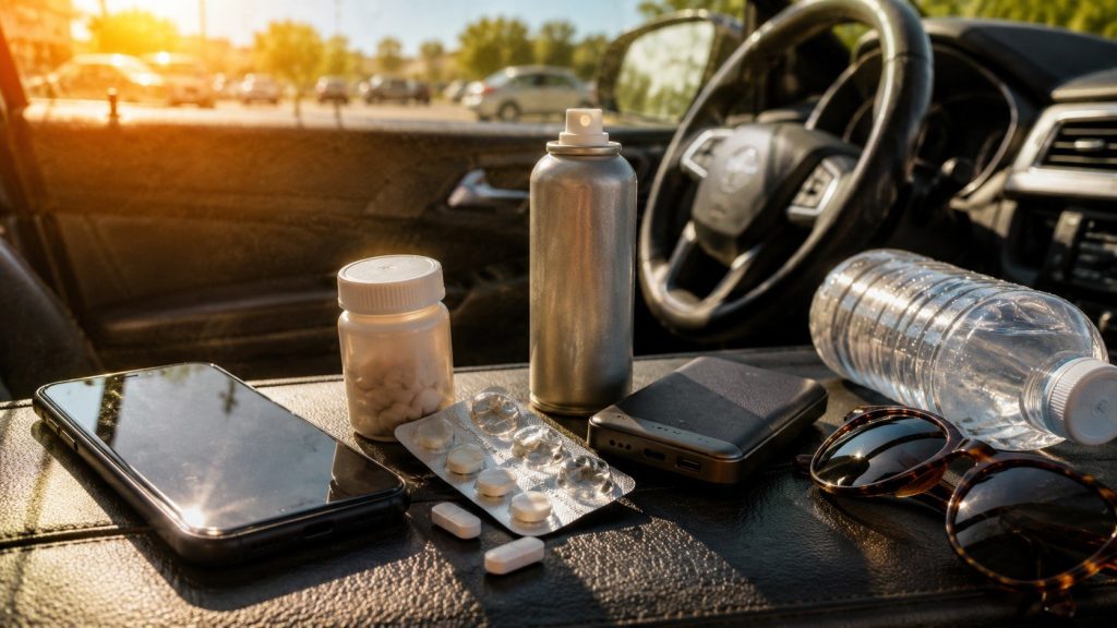 Що покласти в автомобіль під час спеки: вода, аптечка та речі, які не можна залишати в салоні