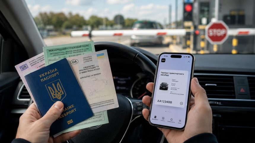 Шеринг авто в Дії діє лише в Україні. Які документи потрібні для виїзду за кордон на чужому автомобілі, як оформити свідоцтво на водія та що взяти до сервісного центру МВС.