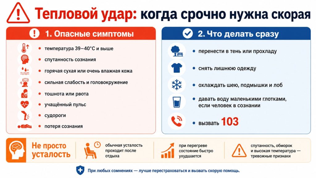 Тепловий удар чи звичайна втома: симптоми, за яких потрібно негайно викликати швидку