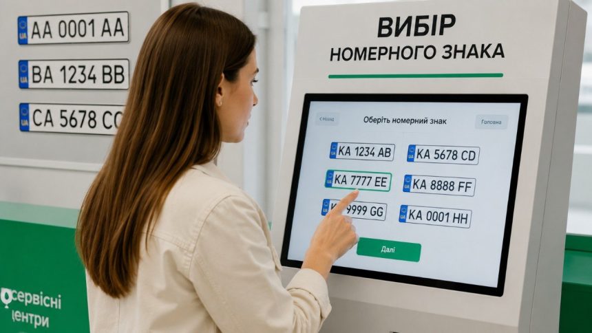 Українські водії можуть онлайн вибрати красивий номерний знак через Кабінет водія. Як працює нова послуга МВС, хто може скористатися, скільки коштують комбінації та що потрібно знати.
