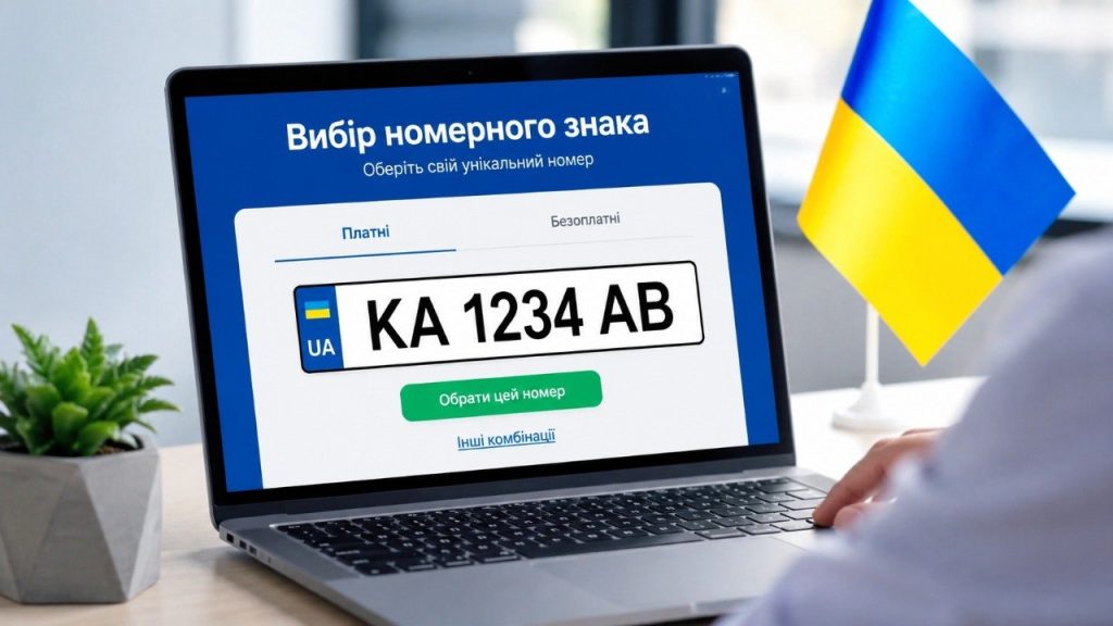 Нові правила для водіїв: красиві номерні знаки тепер можна замовити через Кабінет водія