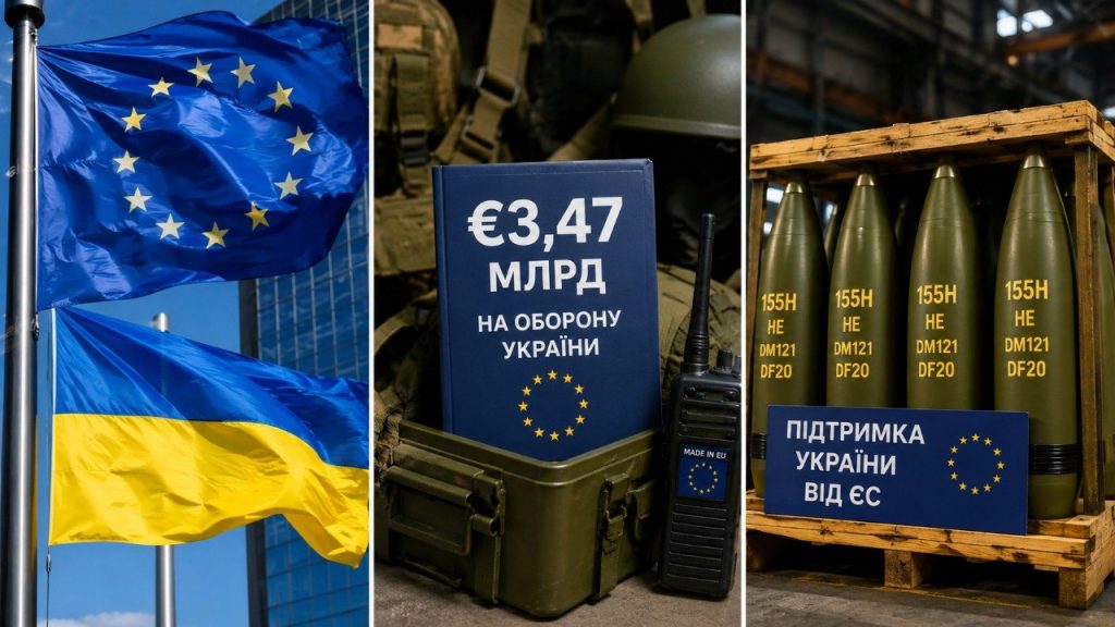ЄС виділив Україні €3,47 млрд на оборону: на що спрямують новий транш
