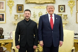 Зеленський і Трамп у Вашингтоні обговорили посилення ППО, ліцензії на виробництво ракет для Patriot та активізацію дипломатії. Головні заяви й домовленості зустрічі.