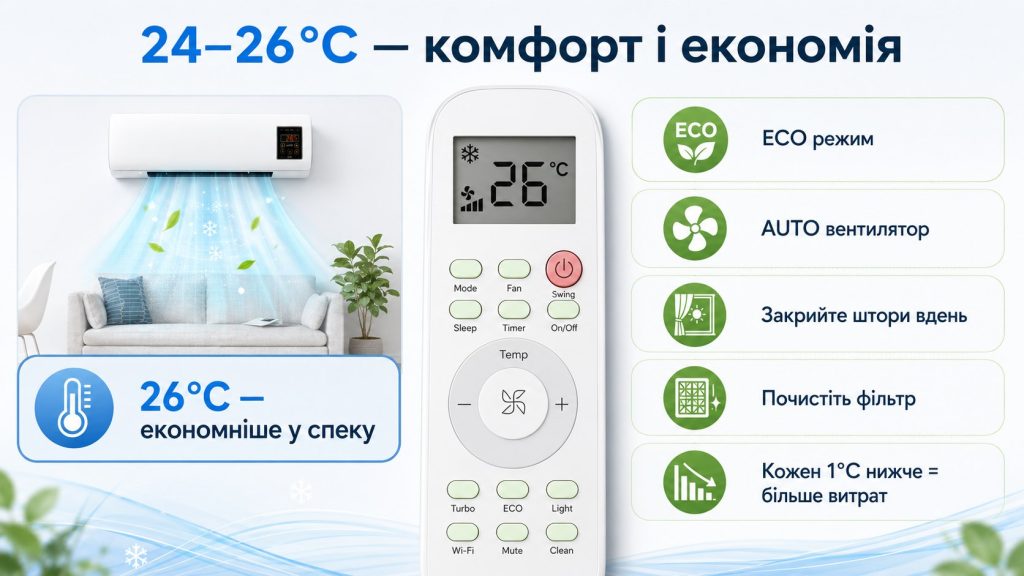 Яку температуру ставити на кондиціонері у спеку, щоб охолодити дім і менше платити за світло