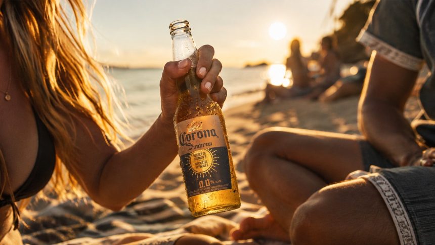 Corona запустила кампанію Sun Shadows у ПАР: силует пляшки виникає на міських вулицях лише на кілька хвилин під час заходу сонця. Як створили рекламу без CGI — дивіться деталі.