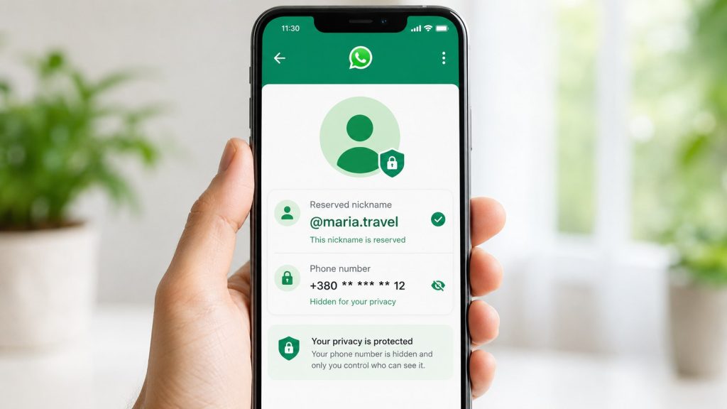 Бронювання нікнеймів у WhatsApp: як зарезервувати ім’я та приховати номер телефону