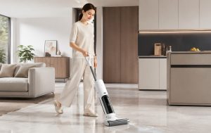 Xiaomi представила Mijia Wireless Floor Cleaner 5C із силою всмоктування 18 000 Па, вологим прибиранням, сушінням щітки при 60 °C та автономністю до 45 хвилин.