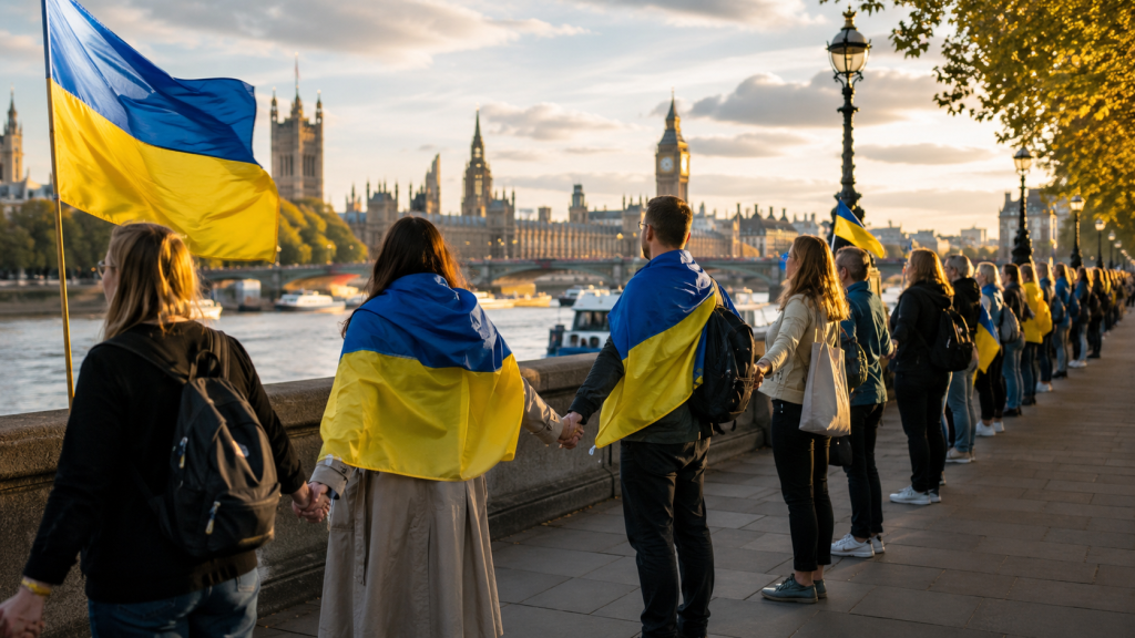 24 серпня українці об’єднаються за кордоном: що відомо про всесвітню акцію «Ланцюги єдності»