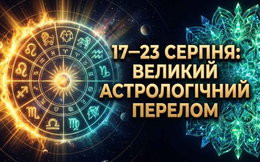 Гороскоп на тиждень з 17 по 23 серпня 2026 року: космічне перезавантаження, перехід Сонця у Діву та детальний прогноз для всіх знаків зодіаку