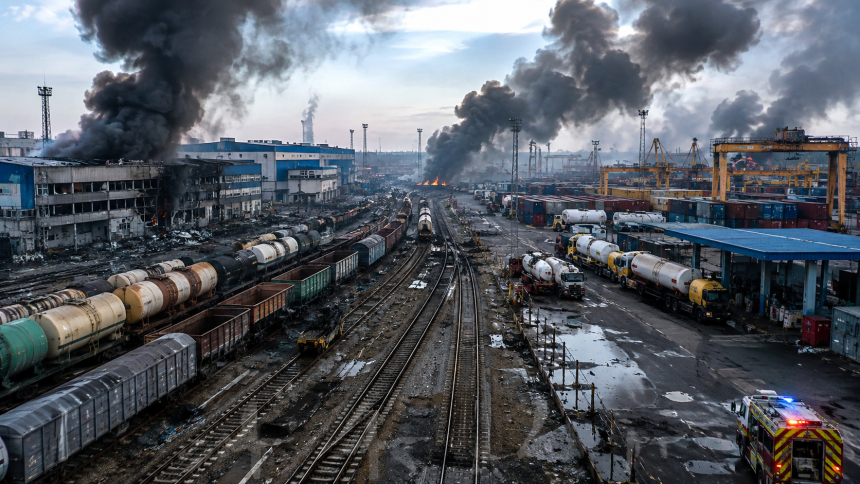 Чому Росія дедалі частіше атакує порти та залізницю України. Як удари по логістиці впливають на експорт, транспортні маршрути, перевезення та роботу української економіки.
