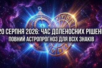 Гороскоп на 20 серпня 2026 року: день стратегічних проривів, фінансової пильності та доленосних рішень для кожного знака зодіаку
