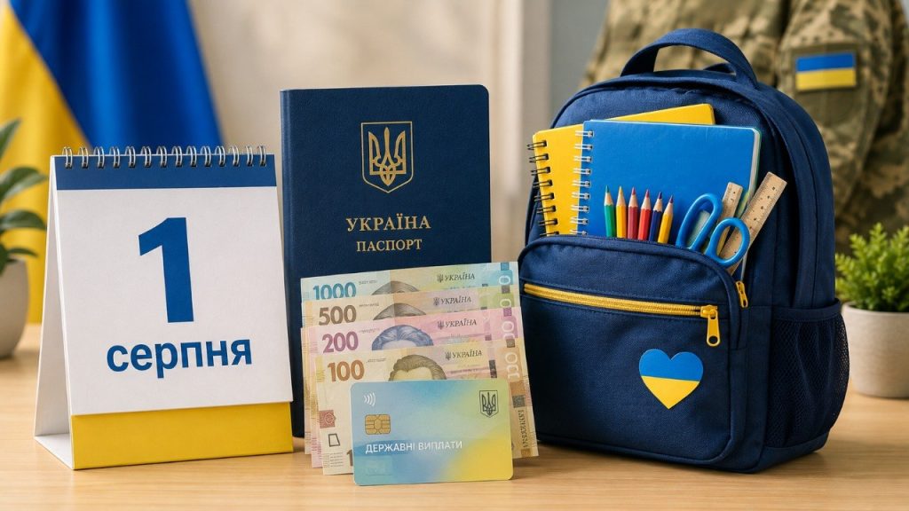 Що зміниться в Україні у серпні 2026 року: мобілізація, виплати, тарифи та допомога першокласникам