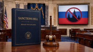 Сенат США просуває законопроєкт про нові санкції проти Росії: мита до 100% для найбільших покупців енергоносіїв, суперечки щодо повноважень Трампа та умови скасування обмежень. Деталі голосування РФ.