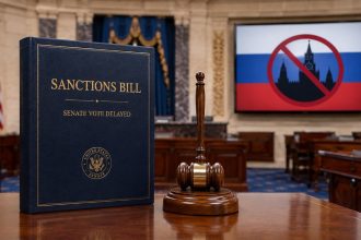 Сенат США просуває законопроєкт про нові санкції проти Росії: мита до 100% для найбільших покупців енергоносіїв, суперечки щодо повноважень Трампа та умови скасування обмежень. Деталі голосування РФ.