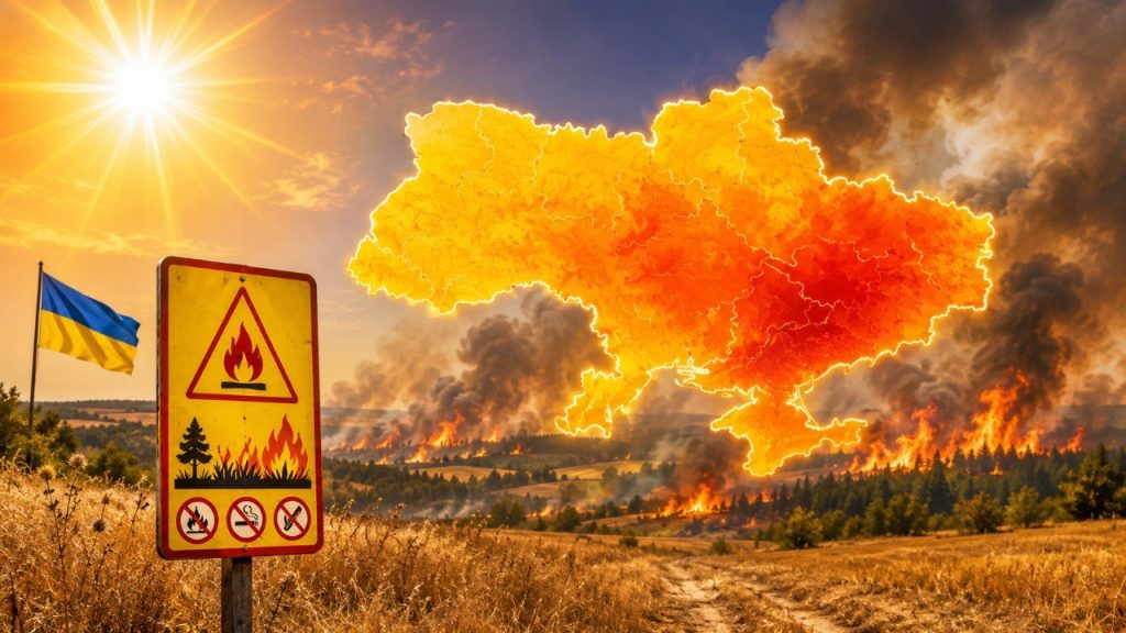 Надзвичайна пожежна небезпека в Україні 4–6 серпня: де достатньо однієї іскри для масштабної пожежі