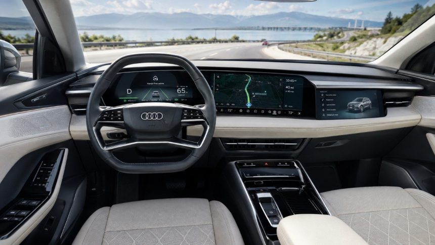 Аudi Q9 2027 отримав систему керування без рук SAE Level 2. Як працює Adaptive Driving Assistant Plus, де доступна технологія, які має обмеження та як контролює увагу водія на автомагістралі у дорозі