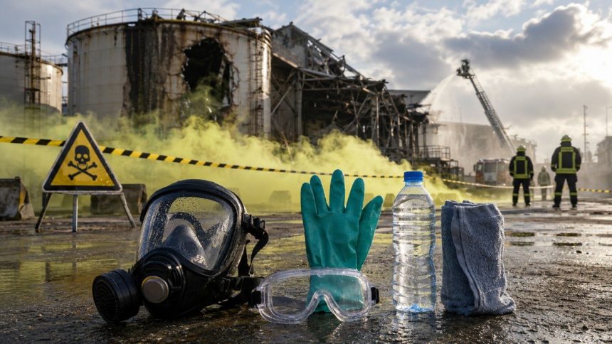 Витік аміаку після удару: як розпізнати небезпеку, куди рухатися, як захистити дихання, надати першу допомогу та коли негайно викликати 103 після різкого запаху в повітрі. Дії вдома й на вулиці. 24/7