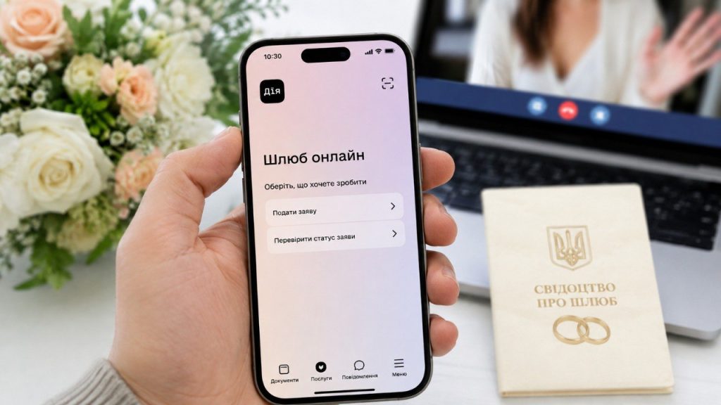 Шлюб онлайн у Дії: як одружитися через відеозв’язок і отримати свідоцтво