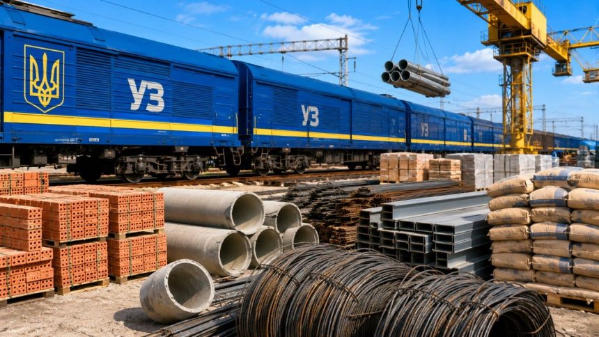 Тарифи Укрзалізниці на вантажні перевезення зросли на 30%. Виробники будматеріалів попереджають про скорочення перевезень, перехід вантажів на авто та можливе зростання цін для споживачів.