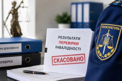 Перевірка прокурорів з інвалідністю в Україні: із 437 перевірених у 207 статус скасували, у 109 змінили групу або строк. Що відомо про результати, пенсії та підстави перегляду рішень МОЗ у 2026 році.
