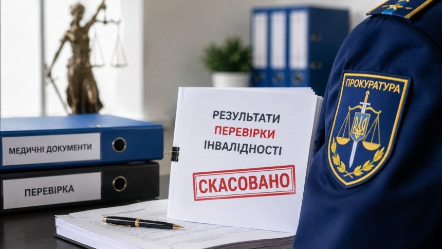 Перевірка прокурорів з інвалідністю в Україні: із 437 перевірених у 207 статус скасували, у 109 змінили групу або строк. Що відомо про результати, пенсії та підстави перегляду рішень МОЗ у 2026 році.