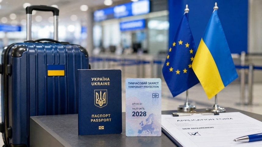 ЄС змінив правила тимчасового захисту для українців: нові заявники мають підтверджувати виконання військових обов’язків. Кого стосуються зміни, які документи приймають та що діє до 2028 року.