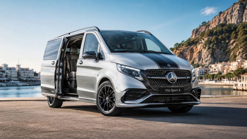 Mercedes Vito Sport-X 2026 дебютував у Британії: спортивний дизайн, 190-сильний дизель, 9-ступінчастий автомат, кузови L2 і L3 та ціна від £56 995. Деталі новинки, оснащення й старт замовлень восени.