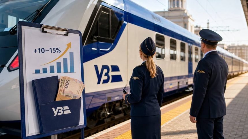 З 1 вересня 2026 року Укрзалізниця підвищить зарплати працівникам на 10–15%. Зміни охоплять понад 150 тисяч людей, а пріоритет отримають дефіцитні професії та ремонтні бригади.