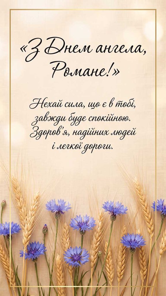 З Днем ангела, Ромо! Сили, спокою і всього, що задумав. Многая літа.